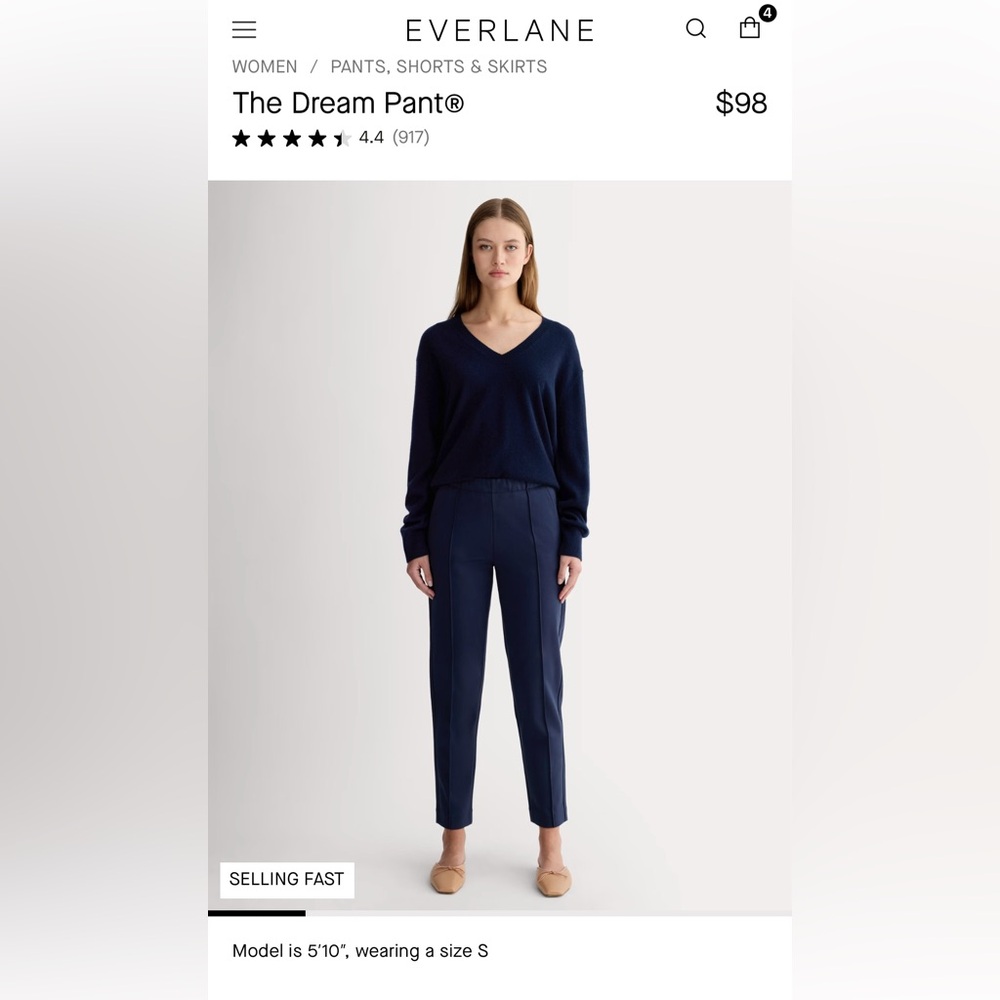 Navy Everlane Dream Pants